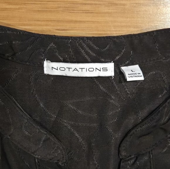 Notations Button-Up Women's Top - Picture 5 of 5